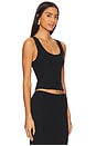 view 2 of 4 Square Neck Tank Top in Black