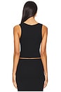 view 3 of 4 Square Neck Tank Top in Black