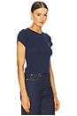 view 2 of 4 CAMISETA BABY LOOK DE MANGA CURTA in Navy