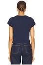 view 3 of 4 CAMISETA BABY LOOK DE MANGA CURTA in Navy