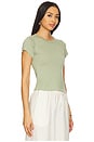 view 2 of 4 CAMISETA BABY LOOK DE MANGA CURTA in Sage
