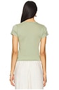 view 3 of 4 CAMISETA BABY LOOK DE MANGA CURTA in Sage