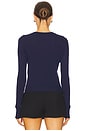 view 3 of 4 FRANCIS ロングスリーブトップ in Navy