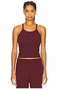 view 1 of 4 Cotton Rib Tank Top in Oxblood