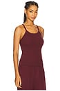 view 2 of 4 Cotton Rib Tank Top in Oxblood