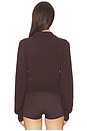 view 3 of 4 Long Sleeve Journey Top in Espresso