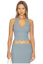 view 1 of 4 Butter Rib Halter Top in Slate