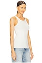 view 2 of 4 High Neck Fitted Tank Top in Cream