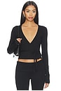 view 1 of 4 Wrap Top in Black
