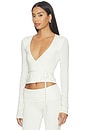 view 2 of 4 Wrap Top in Ivory