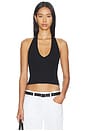 view 1 of 4 Cropped Halter Top in Black