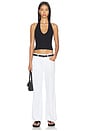 view 4 of 4 Cropped Halter Top in Black