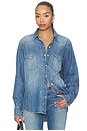 view 1 of 4 Ellis Denim Shirt in Medium Indigo
