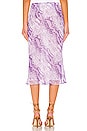 view 3 of 4 X REVOLVE Midi Skirt in Purple Snake