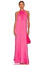 view 1 of 3 Baxos Sleeveless Maxidress in Fluo Pink