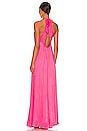 view 3 of 3 Baxos Sleeveless Maxidress in Fluo Pink
