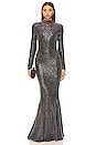 view 1 of 4 Equina Sequin Mermaid Dress in Black