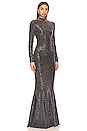 view 2 of 4 Equina Sequin Mermaid Dress in Black
