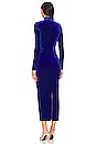 view 3 of 3 Erita Velvet Midi Dress in Blue Regatta