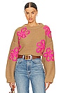 view 1 of 4 Eschew Embroidered Pullover in Brown