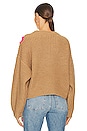 view 3 of 4 Eschew Embroidered Pullover in Brown