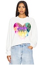 view 1 of 5 Gindi Heart Sweatshirt in Off White