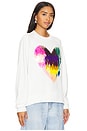 view 2 of 5 Gindi Heart Sweatshirt in Off White