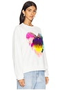 view 2 of 5 Gindi Heart Sweatshirt in Off White