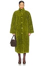view 2 of 4 Ispot Faux Fur Coat in Brat Olive