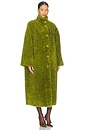 view 3 of 4 Ispot Faux Fur Coat in Brat Olive