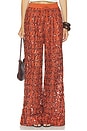 view 1 of 6 PANTALONES DE ENCAJE Y LENTEJUELAS JENIMS in Faded Plum