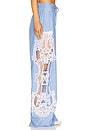 view 3 of 6 PANTALON DENTELLE HACE in Aqua Blue
