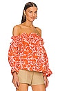 view 2 of 4 Bling Off The Shoulder Top in Salmon Pink