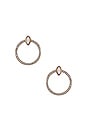 view 1 of 2 Gemstone Eye & CZ Earrings in Gold & Opal