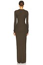view 3 of 3 Long Sleeve Crewneck Maxi Dress in Moss