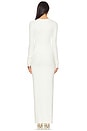 view 3 of 3 Long Sleeve Crewneck Maxi Dress in Cream