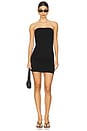 view 1 of 3 Ruched Tube Mini Dress in Black