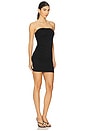 view 2 of 3 Ruched Tube Mini Dress in Black