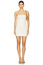 view 1 of 3 Ruched Tube Mini Dress in Ivory