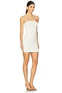view 2 of 3 Ruched Tube Mini Dress in Ivory
