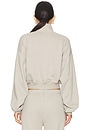 view 3 of 5 Cropped Half Zip Pullover in Dove
