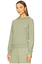 view 2 of 5 Shrunken Lightweight French Terry Hoodie Sweatshir in Sage
