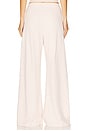 view 4 of 6 Drawstring Lightweight French Terry Wide Leg Sweatpant in Dusty Pink