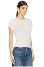 view 2 of 4 Fitted Crewneck Short Sleeve Top in Ivory