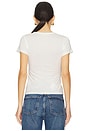 view 3 of 4 Fitted Crewneck Short Sleeve Top in Ivory