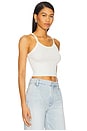 view 2 of 4 Cropped Rib Tank Top in Ivory