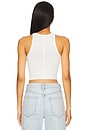view 3 of 4 Cropped Rib Tank Top in Ivory