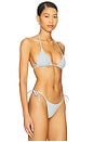 view 2 of 4 Isla Bikini Top in Dusty Blue
