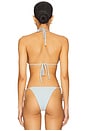 view 3 of 4 Isla Bikini Top in Dusty Blue