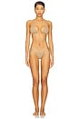 view 4 of 4 Isla Bikini Bottom in Taupe